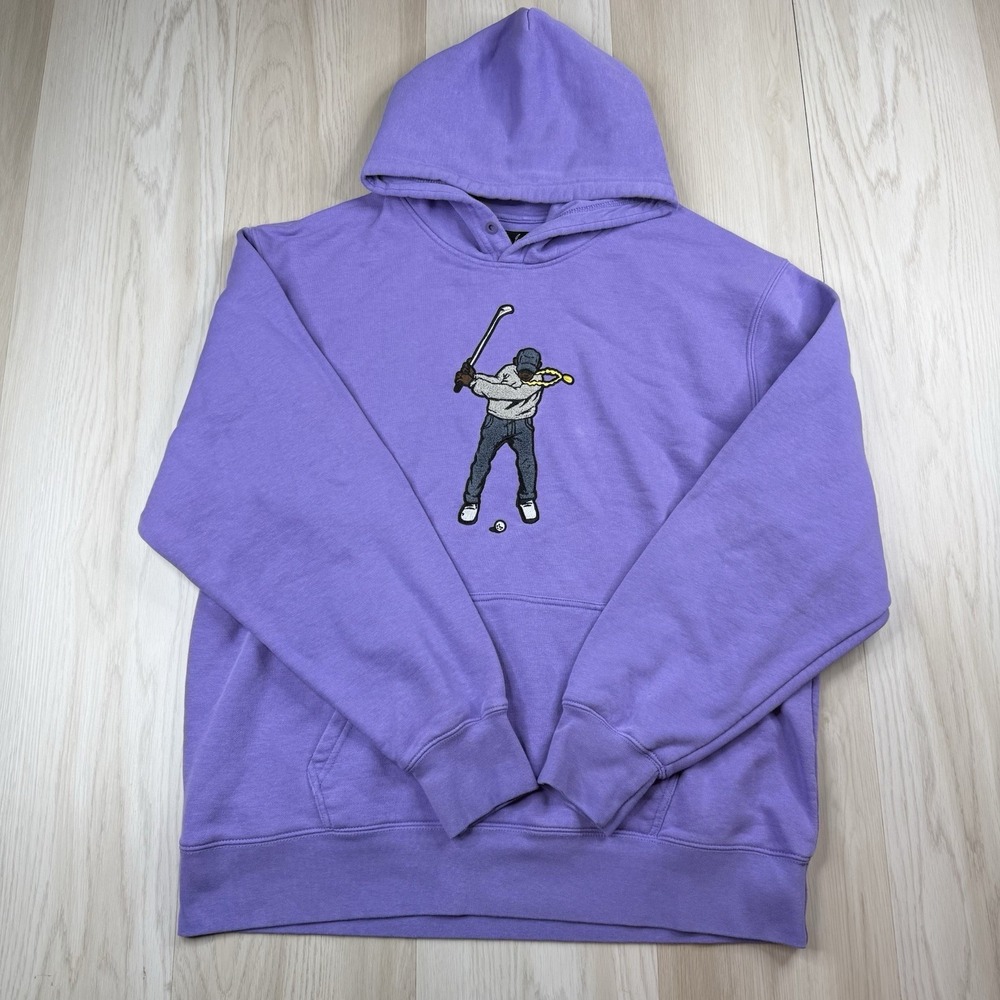 Eastside Golf Swingman Hoodie Core Fleece Pullover Purple Mens Size 2XL